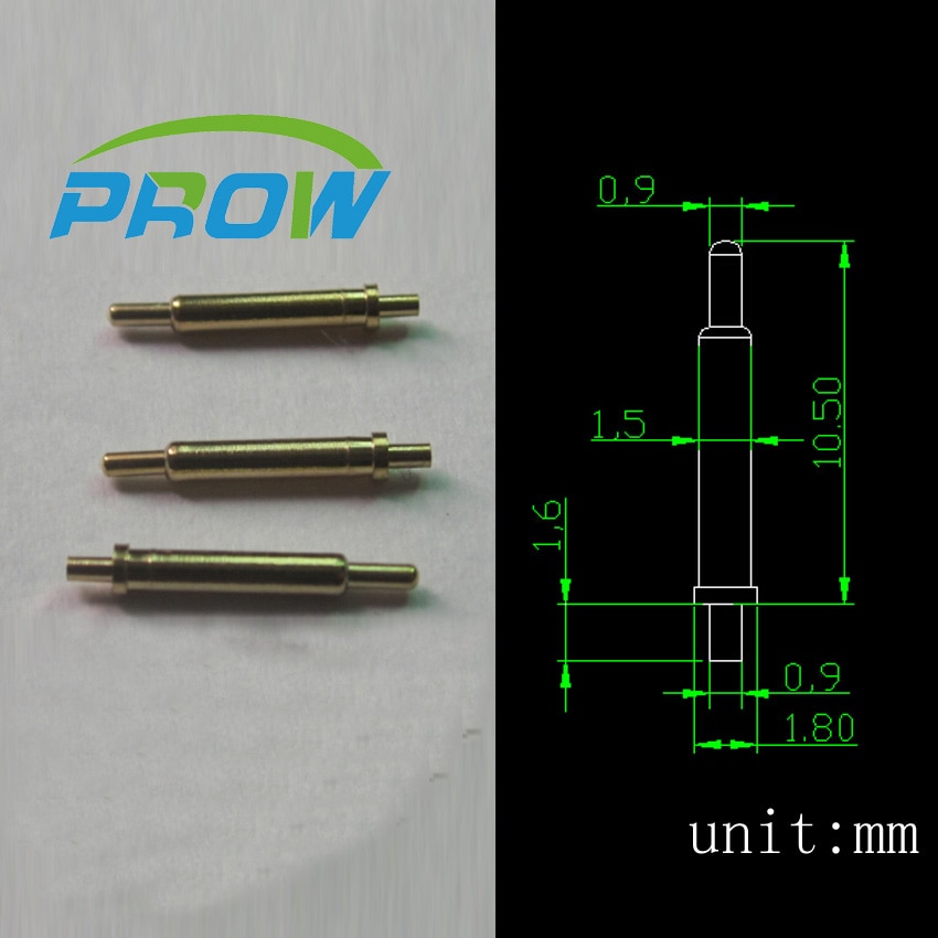 [Pr] 포고 핀 커넥터 테일 가시 길이 10.5mm 꼬리 1.6mm 삽입 플레이트 용접 핀 무료 배송